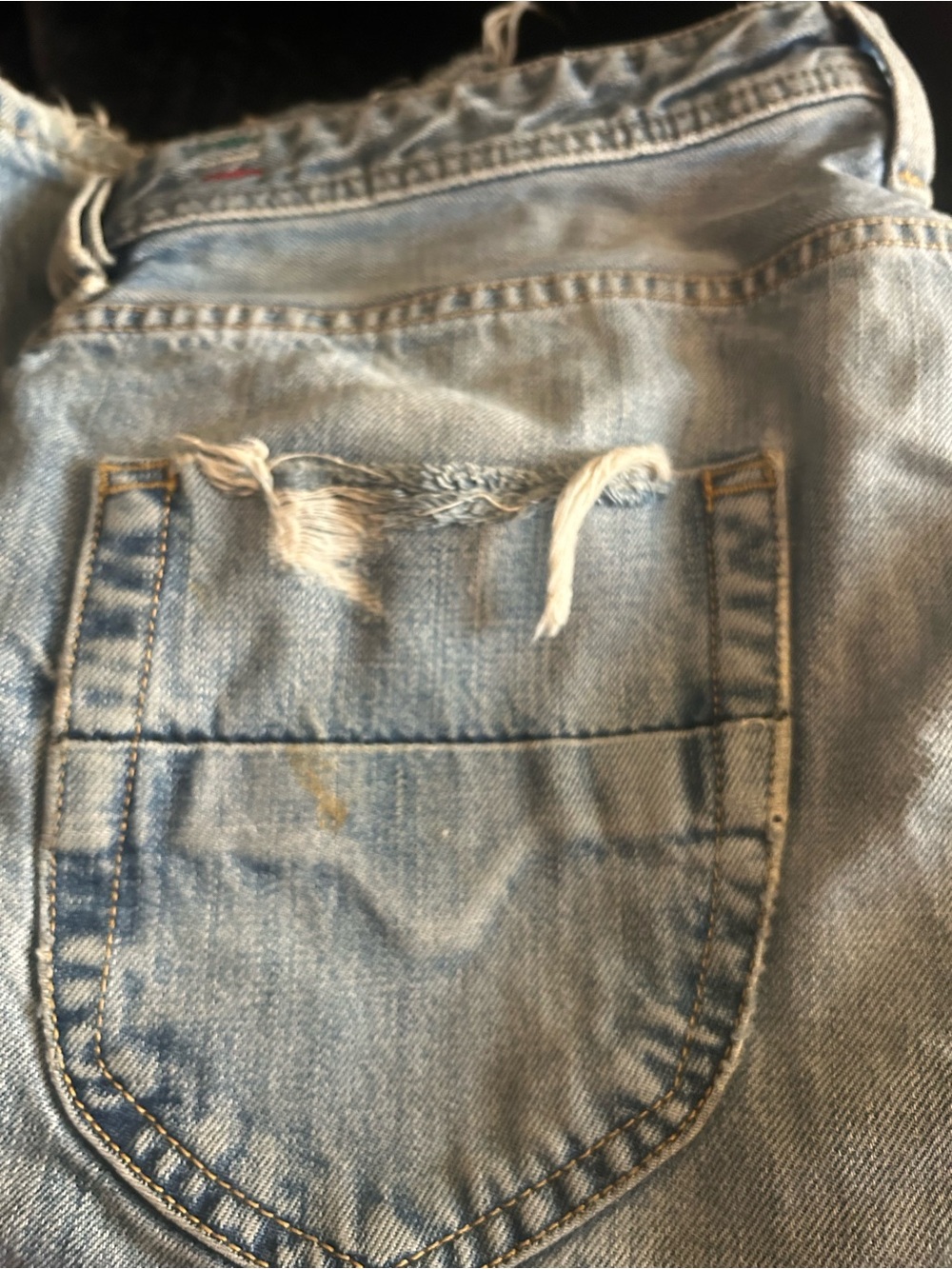 Diesel Light Wash Men's Relaxed Denim Jeans - Picture 6 of 11